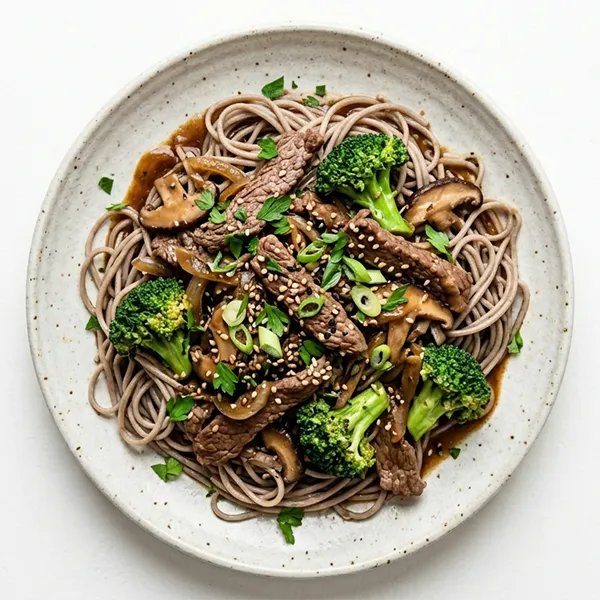 Beef & Broccoli Stir Fry With Soba Noodle